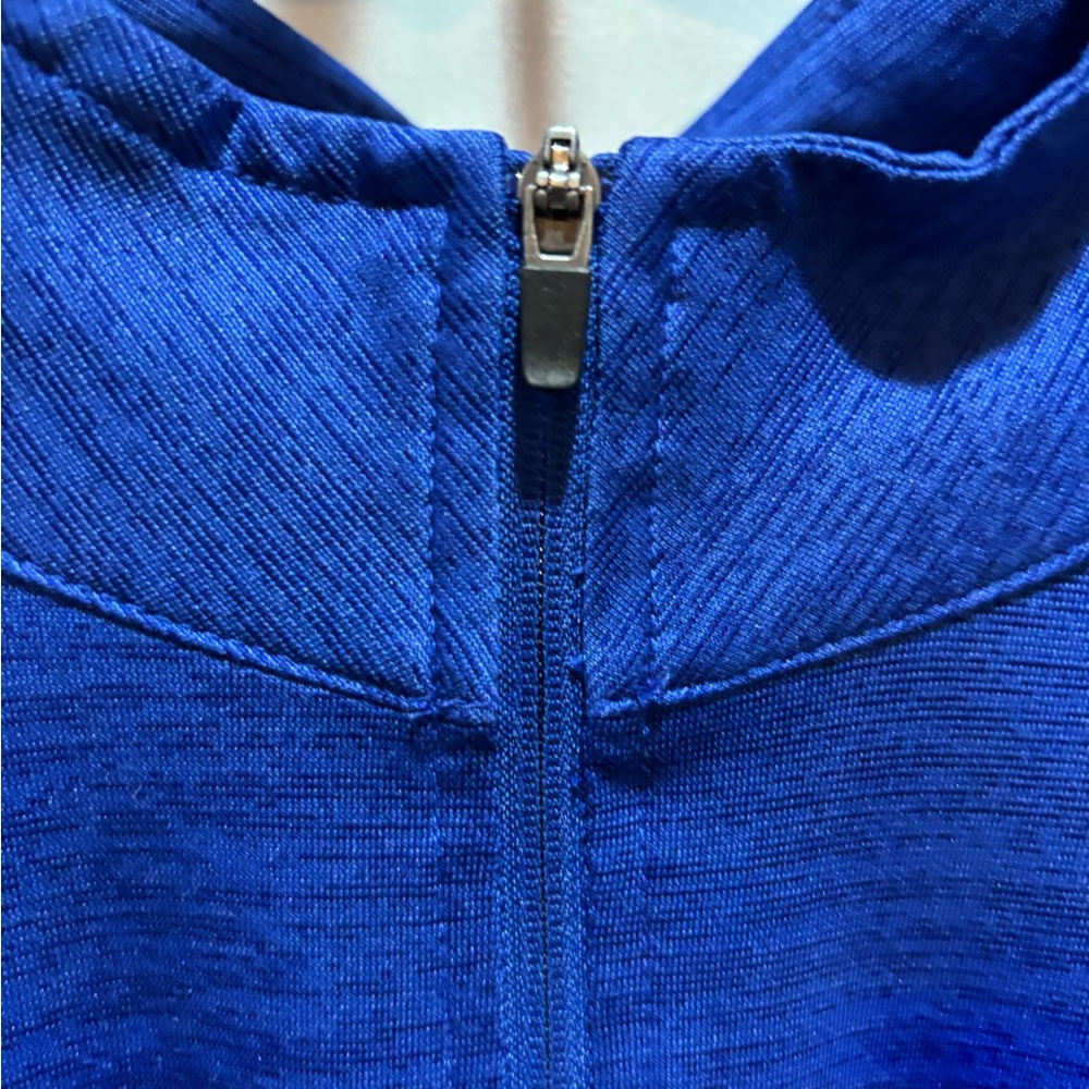KC Embroidered Blue Quarter-Zip lightweight Pullover - Picture 5 of 12